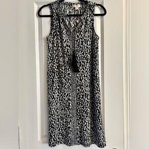 MICHAEL Michael Kors Monochrome Patterned Midi Dress